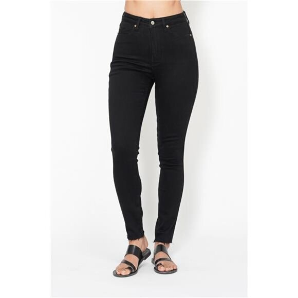 Judy Blue Full Size High Waisted Tummy Control Shield Pockets Skinny Jeans Plus - Picture 1 of 6